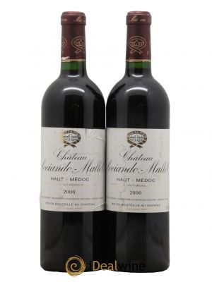 Château Sociando Mallet 2000 - Lot de 2 Bottles