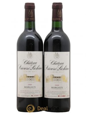 Château Prieuré Lichine 4ème Grand Cru Classé  2000 - Lotto di 2 Bottiglie