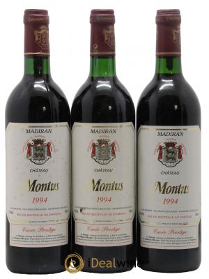Madiran Château Montus-Prestige Alain Brumont 1994 - Lot de 3 Bottiglie