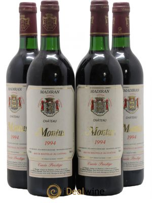 Madiran Château Montus-Prestige Alain Brumont  1994 - Lot of 4 Bottles