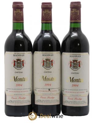Madiran Château Montus-Prestige Alain Brumont 1994 - Lot de 3 Bottles