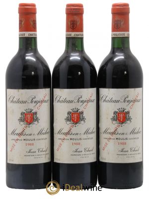 Château Poujeaux 1988 - Lot de 3 Bottles