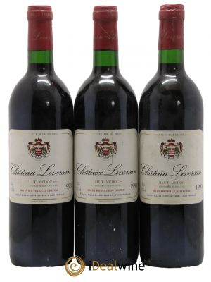Château Liversan Cru Bourgeois  1990 - Lotto di 3 Bottiglie