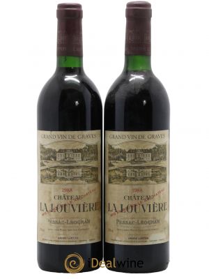 Château la Louvière  1988 - Lotto di 2 Bottiglie