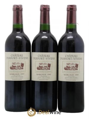 Château Durfort Vivens 2ème Grand Cru Classé  1997 - Lot of 3 Bottles