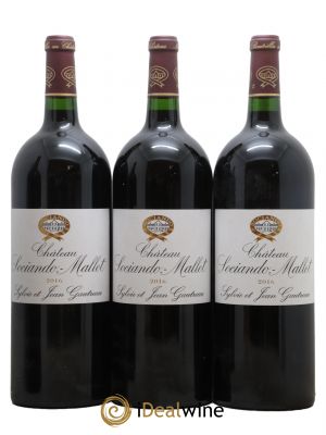 Château Sociando Mallet 2016 - Lot de 3 Magnum