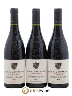 Châteauneuf-du-Pape Cuvée du Papet Clos du Mont-Olivet  2015 - Lot of 3 Bottles