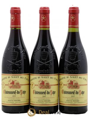 Châteauneuf-du-Pape Domaine du Galet des Papes 2001 - Lot of 3 Bottles