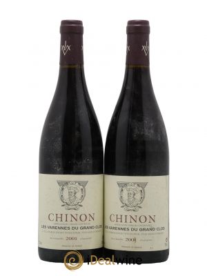 Chinon Les Varennes du Grand Clos Charles Joguet  2001 - Lot of 2 Bottles
