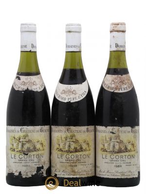 Corton Le Corton Bouchard Père & Fils  1986 - Lot of 3 Bottles