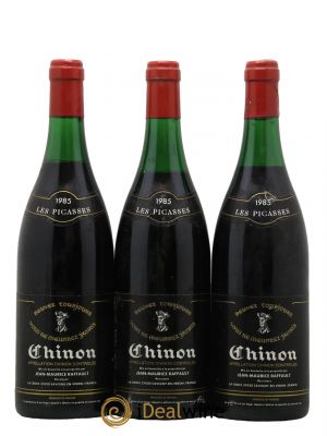 Chinon Les Picasses Domaine Jean-Maurice Raffault 1985 - Lot of 3 Bottles