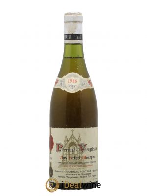 Pernand-Vergelesses Domaine Dubreuil-Fontaine Clos Berthet 1986 - Lot de 1 Bottle