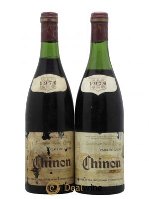 Chinon Clos de l'Echo Couly-Dutheil  1976 - Lot of 2 Bottles
