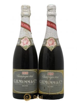 Champagne Cordon Rosé Mumm 1976 - Lot de 2 Bottles
