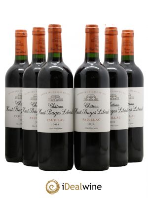 Château Haut Bages Libéral 5ème Grand Cru Classé  2014 - Lot of 6 Bottles