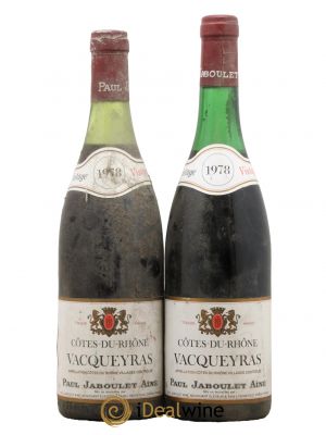 Vacqueyras Domaine Jaboulet 1978 - Lot of 2 Bottles