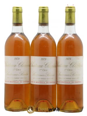 Château Climens 1er Grand Cru Classé 1979 - Lot de 3 Bottiglie