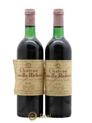 Château Léoville Poyferré 2ème Grand Cru Classé  1975 - Lotto di 2 Bottiglie