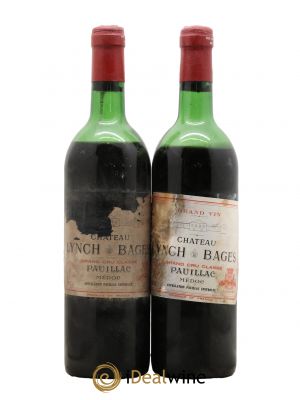 Château Lynch Bages 5ème Grand Cru Classé  1975 - Posten von 2 Flaschen