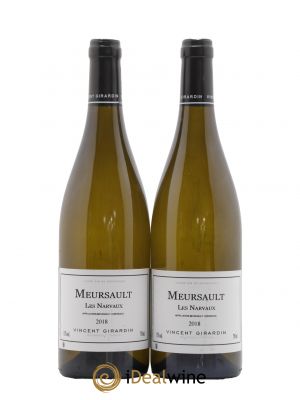Meursault Les Narvaux Vincent Girardin (Domaine)  2018 - Lot of 2 Bottles