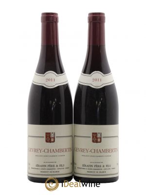 Gevrey-Chambertin Christian Sérafin Père et Fils  2011 - Lot of 2 Bottles