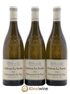 Châteauneuf-du-Pape Château la Nerthe Famille Richard  2018 - Lot of 3 Bottles