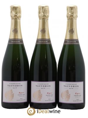 Champagne Grand cru Blanc de Blancs Aubeline Maison Vauversin ---- - Lot de 3 Bottles
