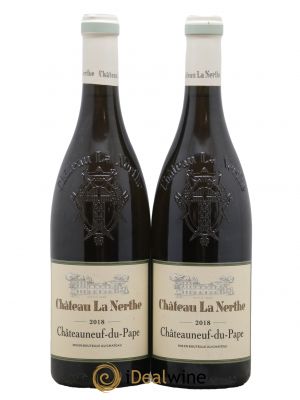 Châteauneuf-du-Pape Château la Nerthe Famille Richard  2018 - Lot of 2 Bottles