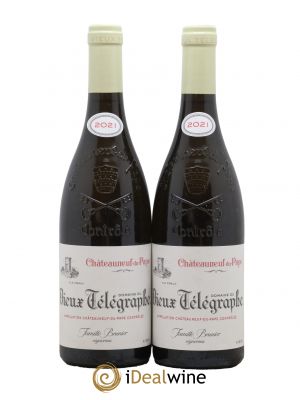 Châteauneuf-du-Pape Vieux Télégraphe (Domaine du) Vignobles Brunier  2021 - Lot of 2 Bottles