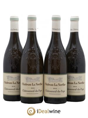 Châteauneuf-du-Pape Château la Nerthe Famille Richard  2018 - Lot of 4 Bottles