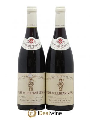 Beaune 1er cru Grèves - Vigne de l'Enfant Jésus Bouchard Père & Fils  2007 - Lot of 2 Bottles
