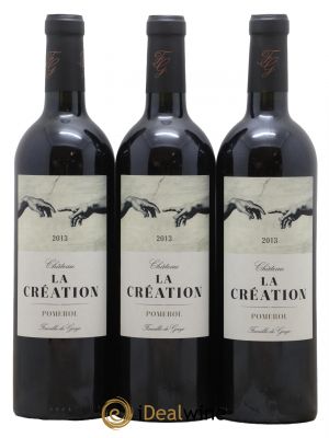 Pomerol Château La Création 2013 - Lot de 3 Bottles
