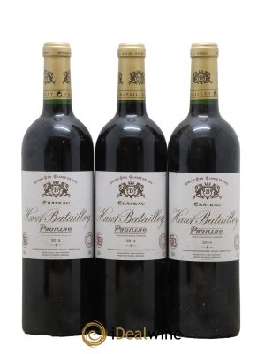 Château Haut Batailley 5ème Grand Cru Classé  2014 - Lot of 3 Bottles