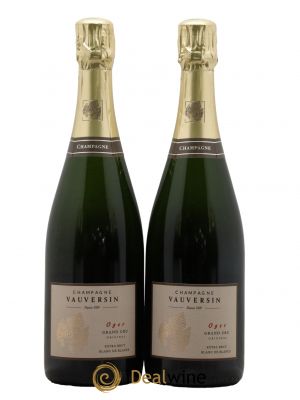 Champagne Grand cru Oger Blanc de Blancs Maison Vauversin  - Lot of 2 Bottles