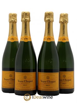 Brut Carte Jaune Veuve Clicquot Ponsardin   - Lot of 4 Bottles