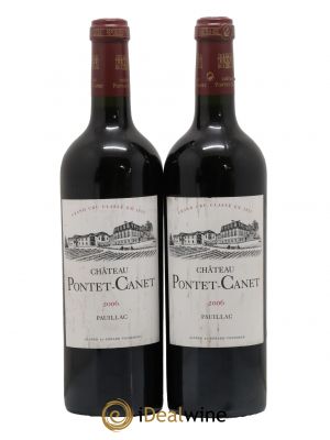 Château Pontet Canet 5ème Grand Cru Classé 2006 - Lot de 2 Bottles