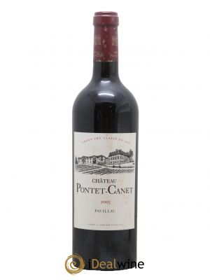 Château Pontet Canet 5ème Grand Cru Classé 2005 - Lot de 1 Bottle
