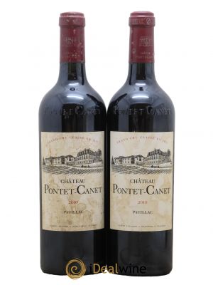 Château Pontet Canet 5ème Grand Cru Classé 2010 - Lot de 2 Bottles