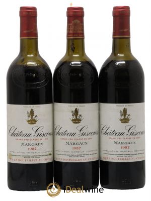 Château Giscours 3ème Grand Cru Classé 1982 - Lot de 3 Bottles
