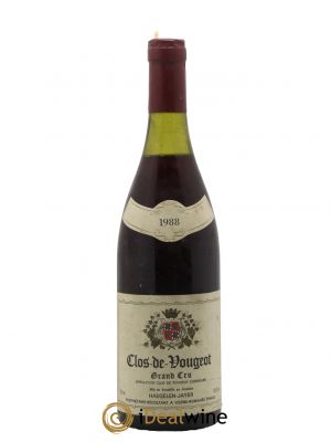 Clos de Vougeot Grand Cru Domaine Haegelen-Jayer 1988 - Lot de 1 Bottle
