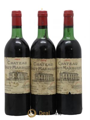 Château Haut Marbuzet 1982 - Lot de 3 Bottles