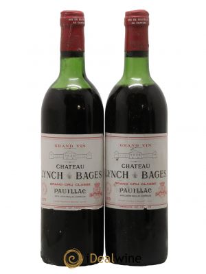 Château Lynch Bages 5ème Grand Cru Classé  1979 - Lot of 2 Bottles