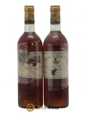 Château Rieussec 1er Grand Cru Classé  1976 - Lot of 2 Bottles