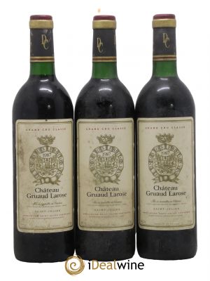Château Gruaud Larose 2ème Grand Cru Classé 1987 - Lot de 3 Bottles
