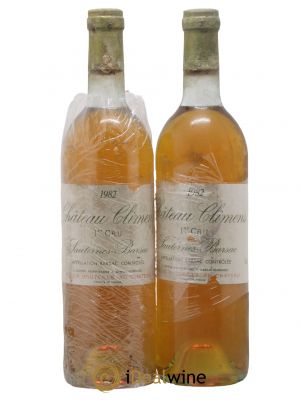 Château Climens 1er Grand Cru Classé 1982 - Lot de 2 Bottles