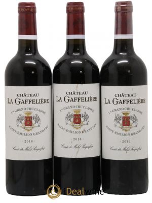 Château la Gaffelière 1er Grand Cru Classé B 2016 - Lot de 3 Bottles