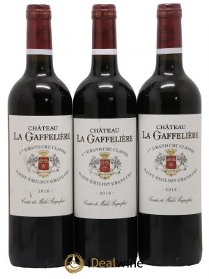 Château la Gaffelière 1er Grand Cru Classé B  2016 - Lot of 3 Bottles