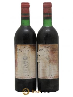 Château Marquis de Terme 4ème Grand Cru Classé  1975 - Lot of 2 Bottles