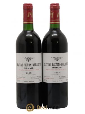 Château Biston Brillette  1995 - Lot of 2 Bottles
