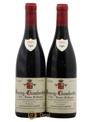Gevrey-Chambertin 1er Cru Lavaux Saint Jacques Denis Mortet (Domaine)  2001 - Lot of 2 Bottles